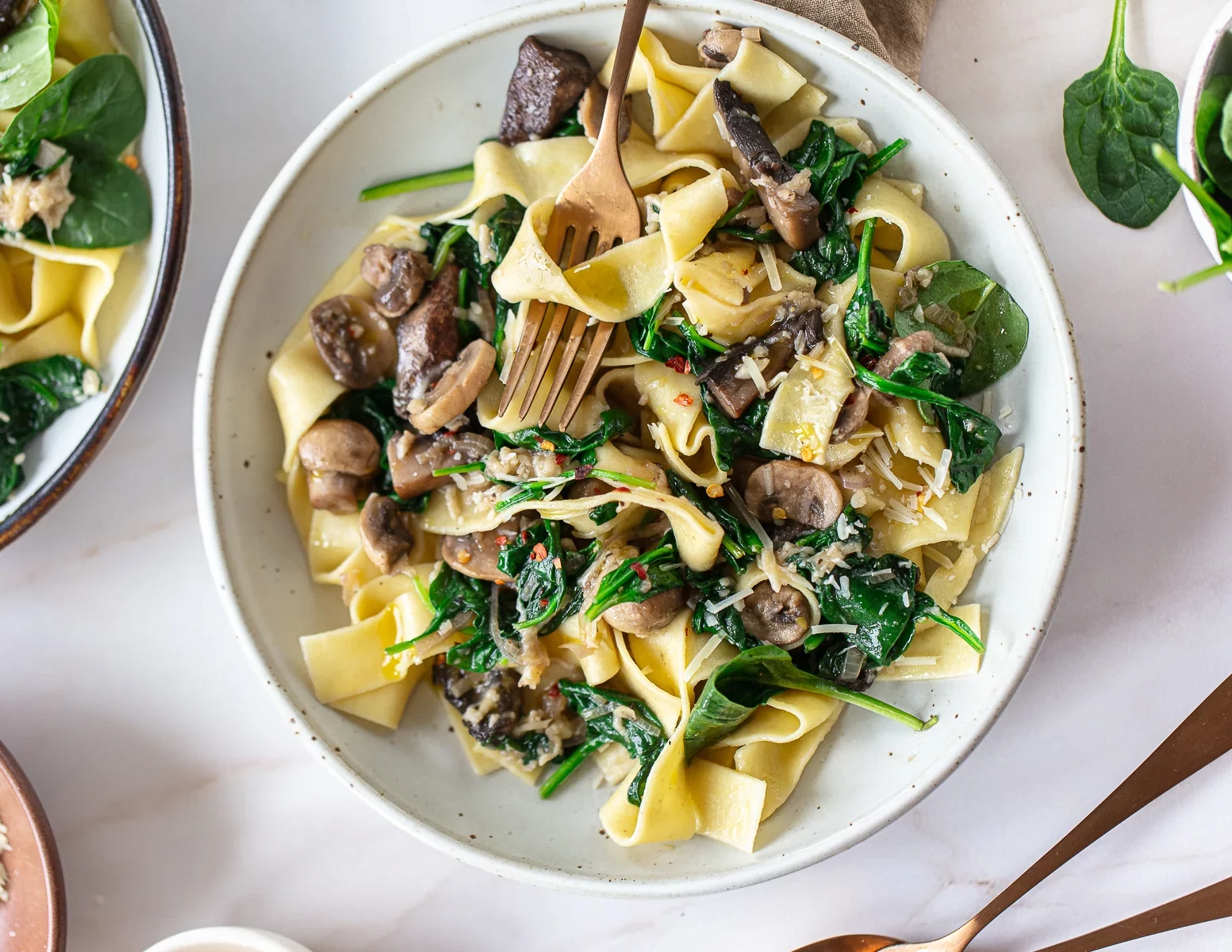 Spinach and Mushroom Pasta Recipe Details