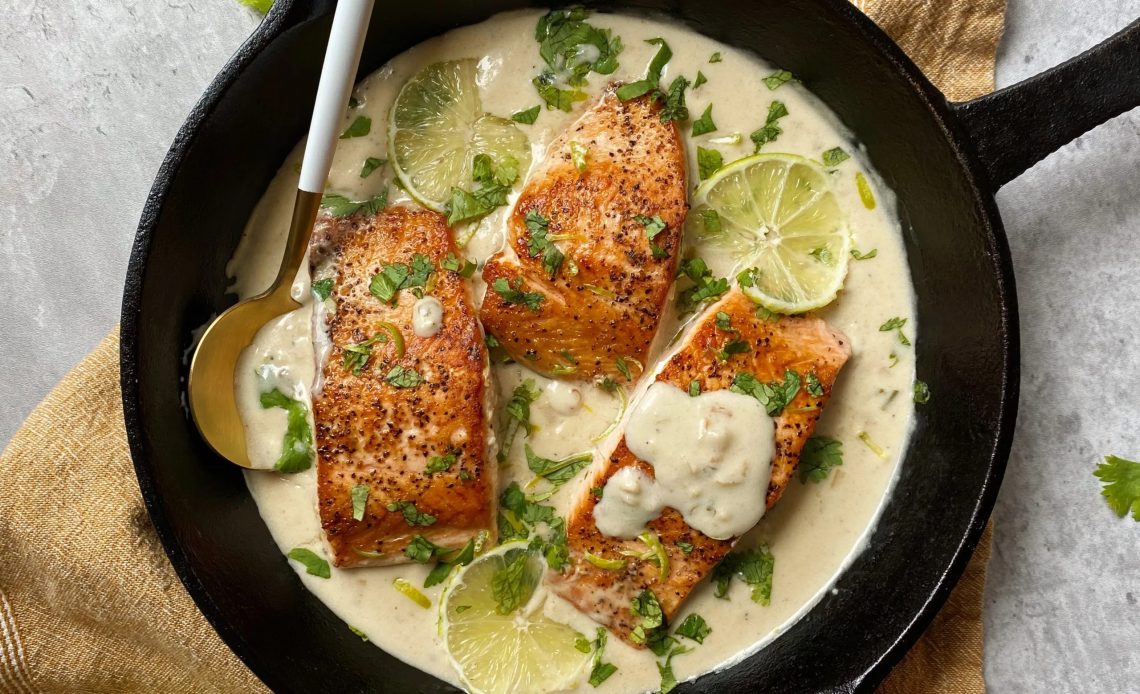 Creamy Coconut Lime Salmon A Nutritious, Flavorful Delight