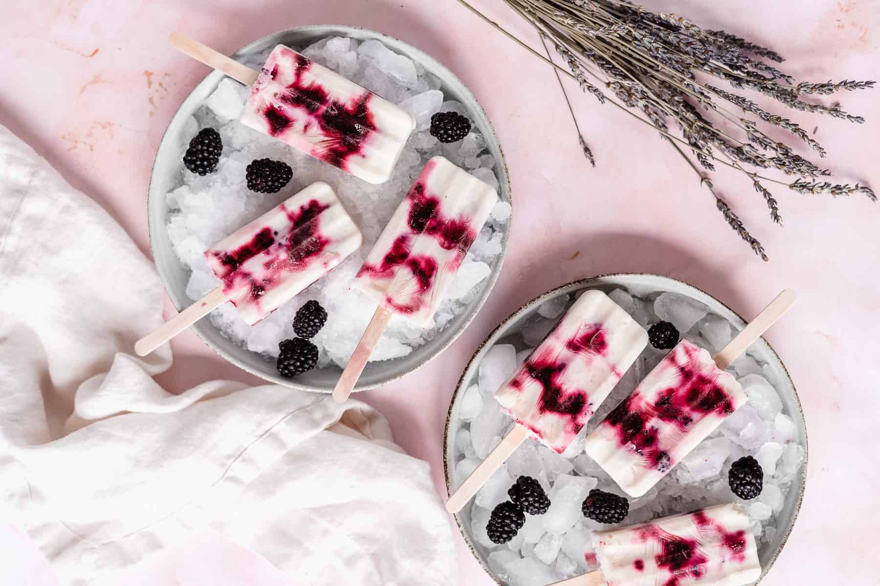 High Protein Blackberry Protein Popsicles Recipe Details