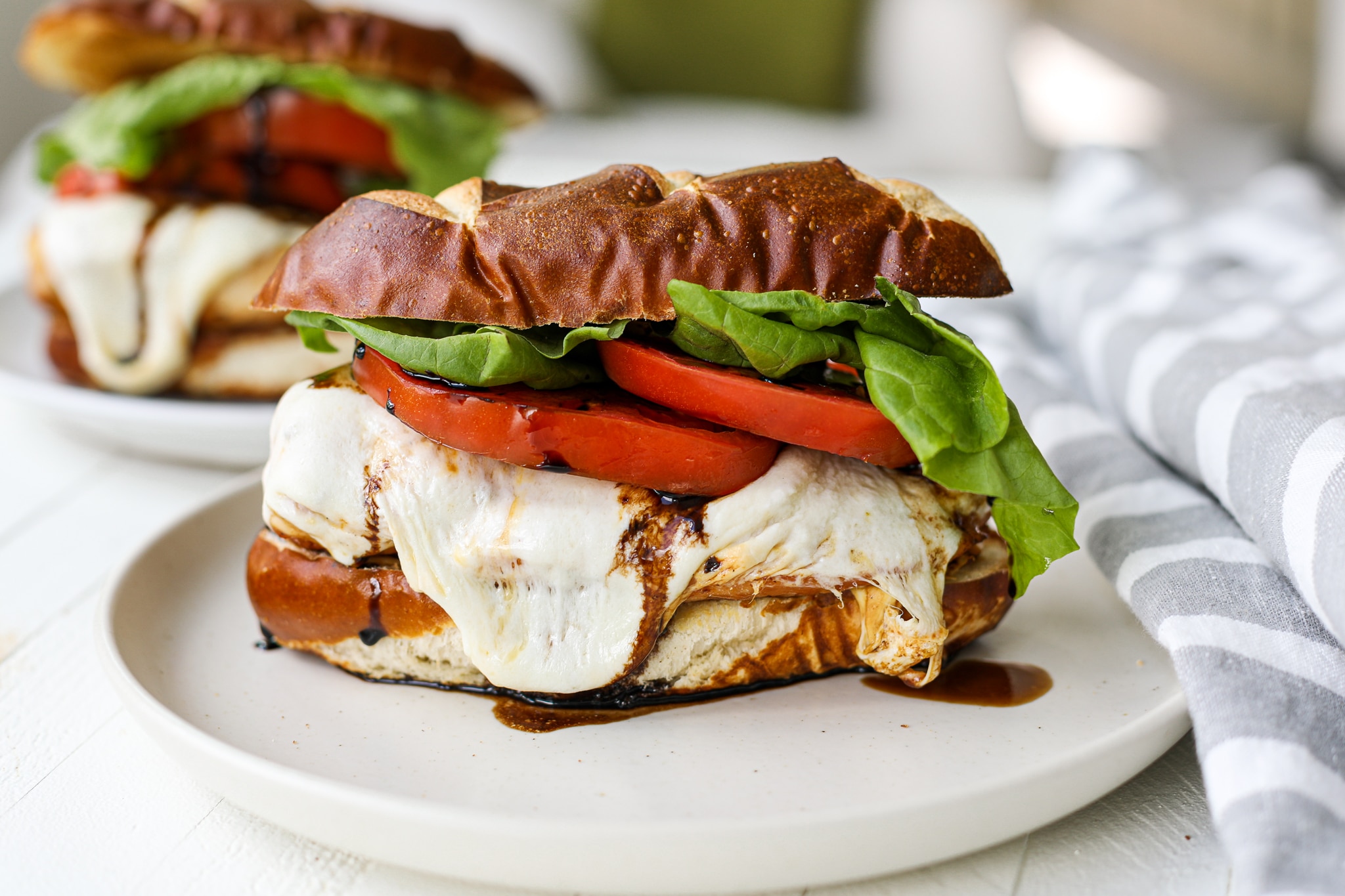 Caprese-Style Grilled Chicken Sandwiches Recipe Details