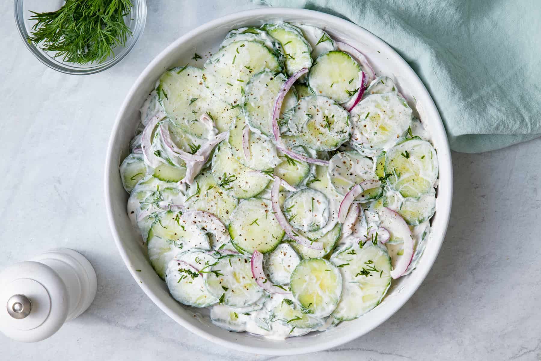 Creamy Cucumber Salad Recipe Details