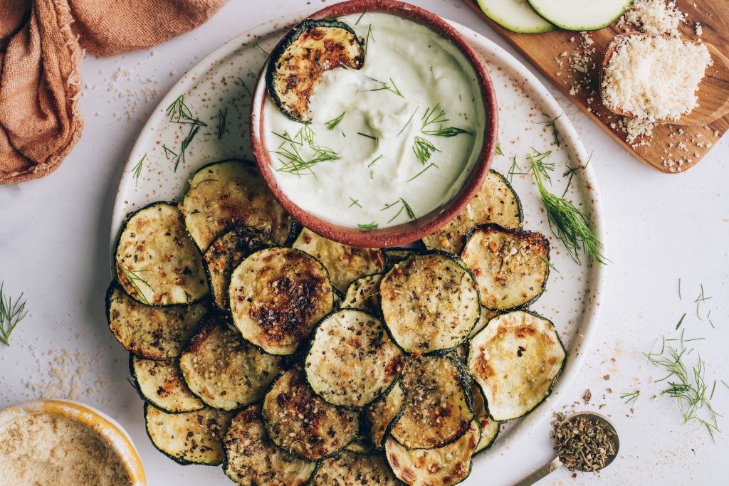 Easy & Healthy Crispy Baked Zucchini Chips Recipe