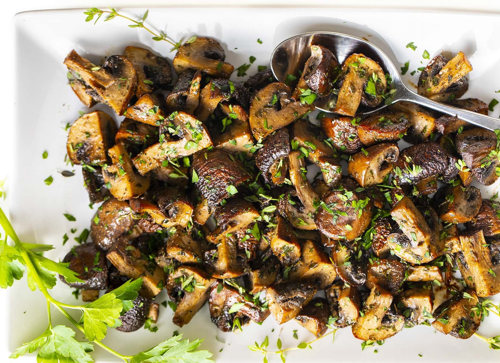 Healthy Garlic Oven Roasted Mushrooms Recipe Details