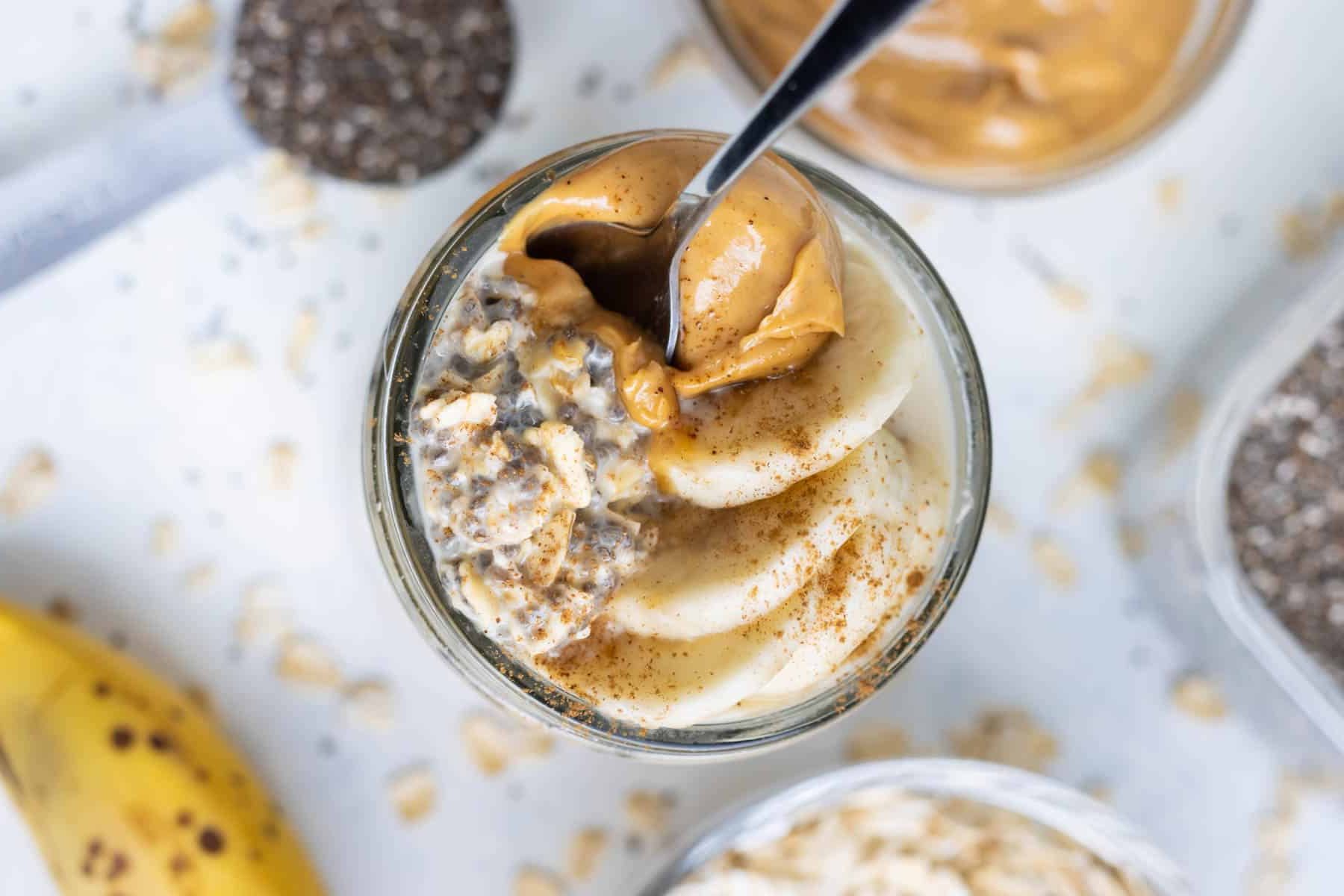 Peanut Butter Banana Overnight Oats Recipe Details