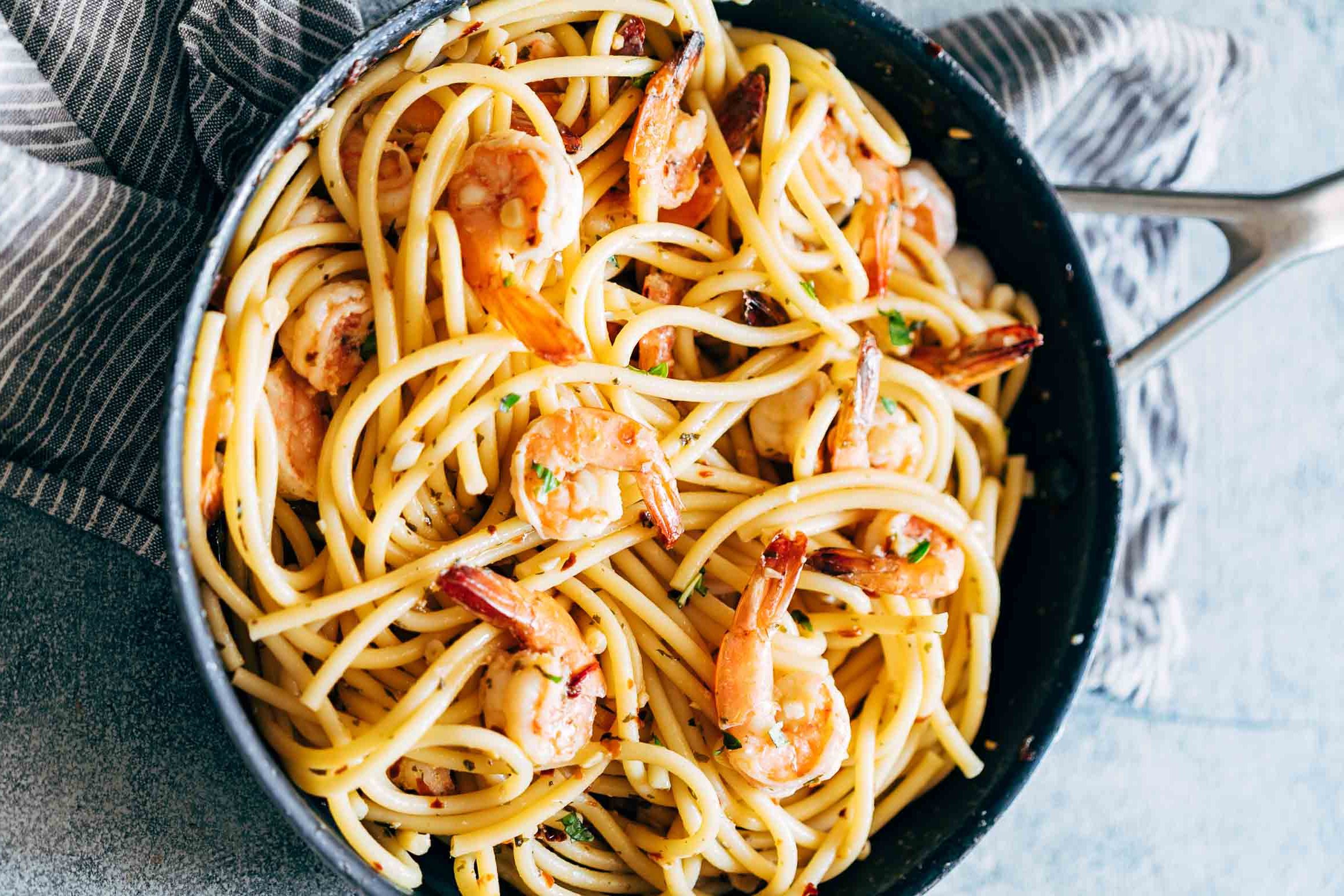Simple Garlic Shrimp Spaghetti Recipe Details