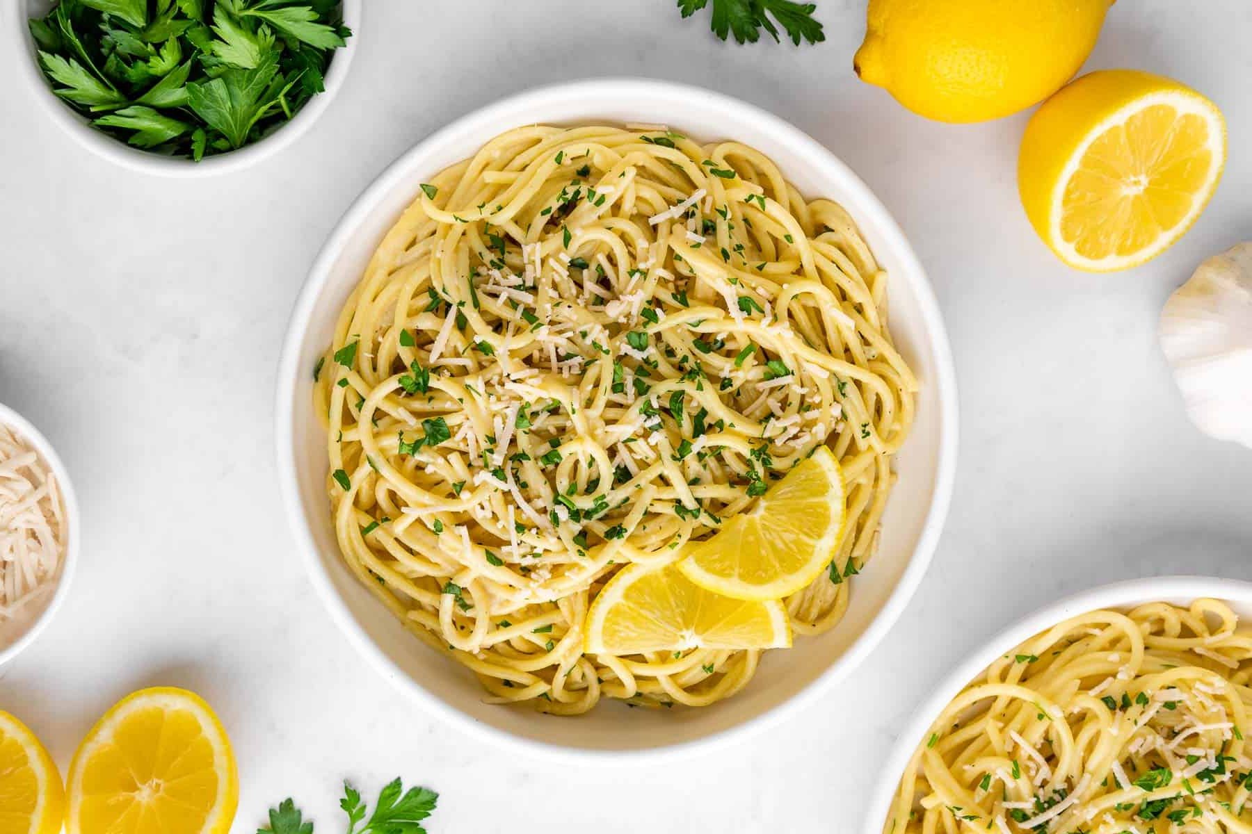 Vegan Creamy Lemon Pasta Recipe Details