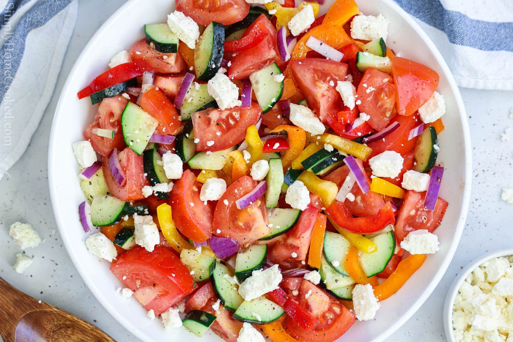 Cucumber Tomato Feta Salad Recipe Details
