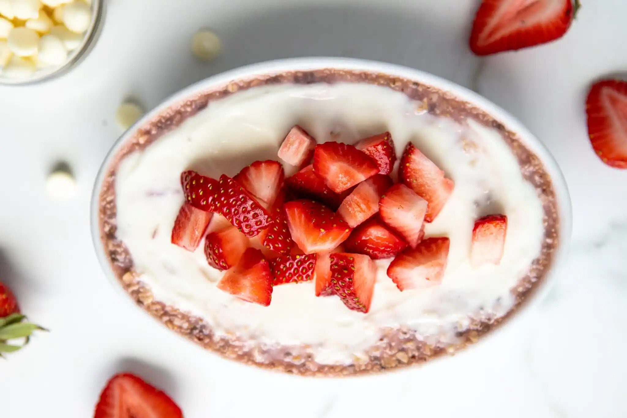 Strawberries And Cream Protein Overnight Oats Recipe Details
